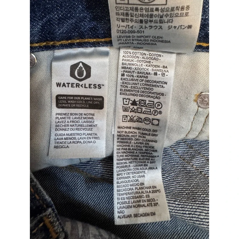 Levi's 505 Regular Fit Denim Shorts Men's W29 Blue Medium Wash Cotton Jorts